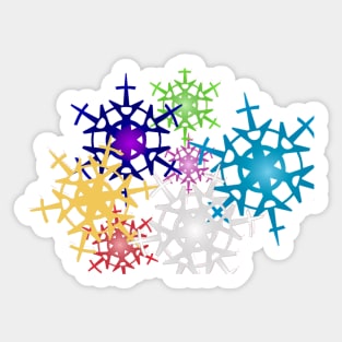 Colour Burst Winter Sticker